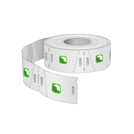 Rolleneintrittskarten (500 Abrisse) Individualdruck